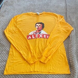 Stranger Things, Alexei Yellow Long Sleeve Men's Shirt
